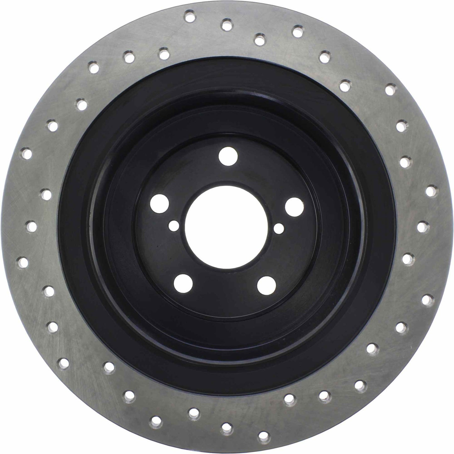 StopTech Sport Cross Drilled Brake Rotor; Rear Right