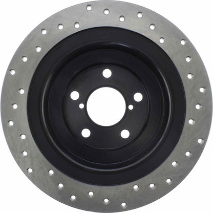 StopTech Sport Cross Drilled Brake Rotor; Rear Right