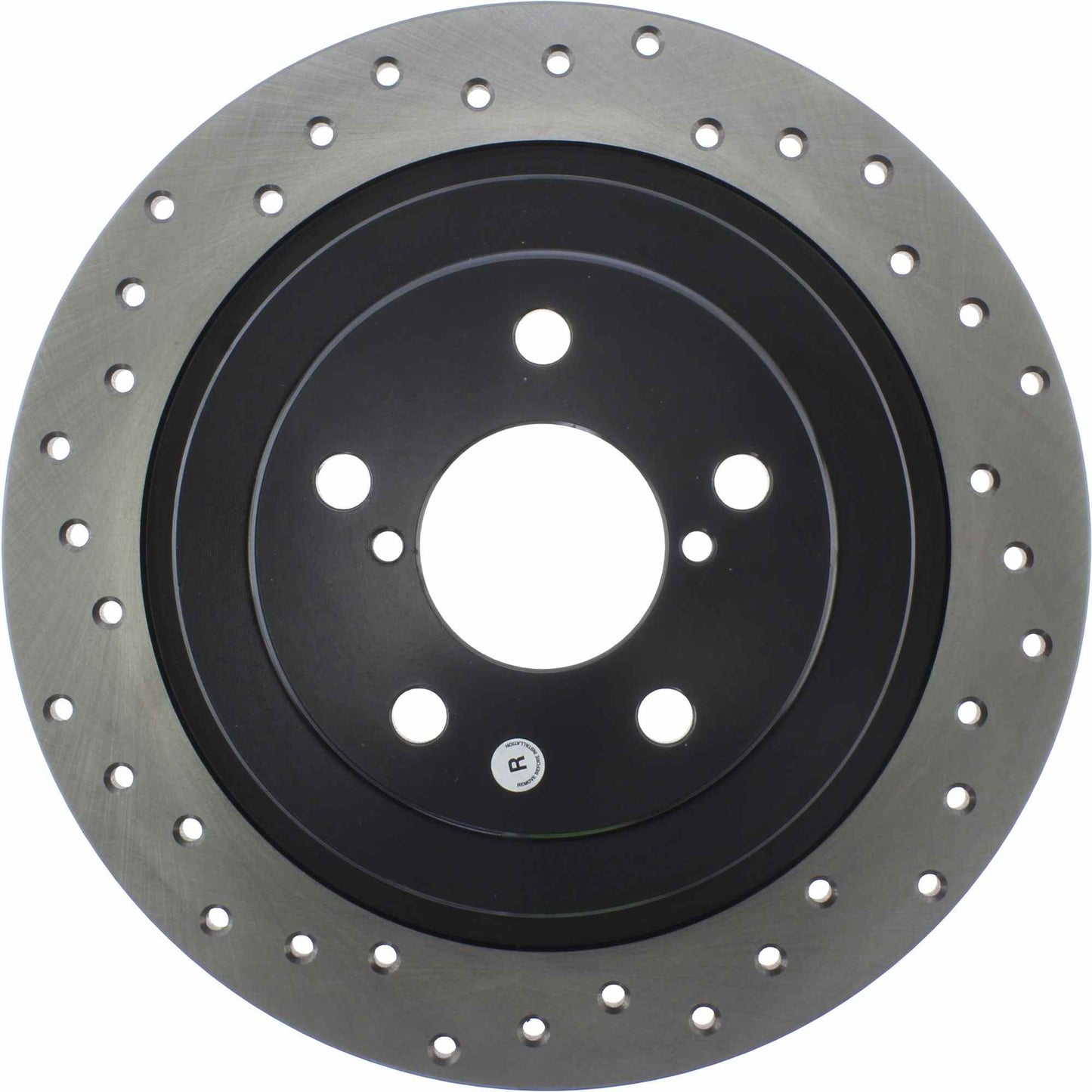 StopTech Sport Cross Drilled Brake Rotor; Rear Right