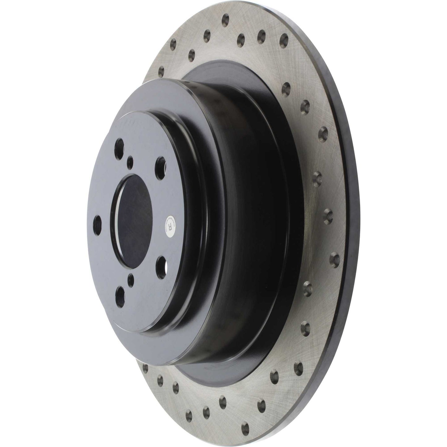 StopTech Sport Cross Drilled Brake Rotor; Rear Right