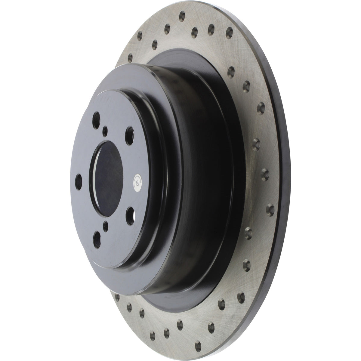 StopTech Sport Cross Drilled Brake Rotor; Rear Right