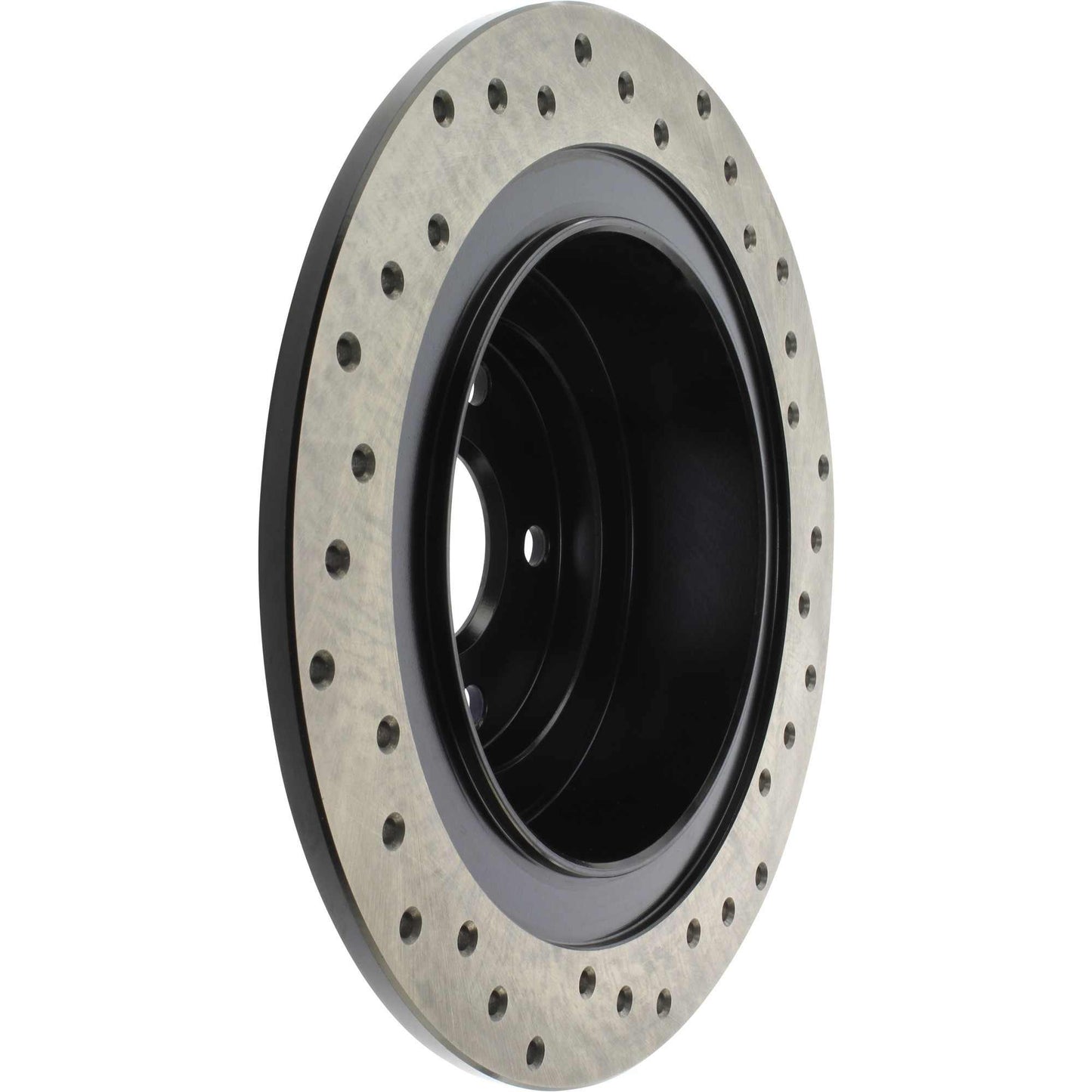 StopTech Sport Cross Drilled Brake Rotor; Rear Right