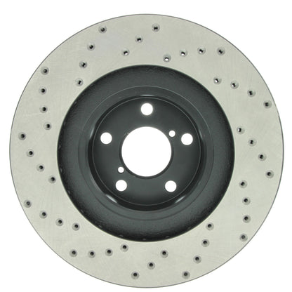 StopTech Sport Cryo Cross Drilled Brake Rotor; Front Left
