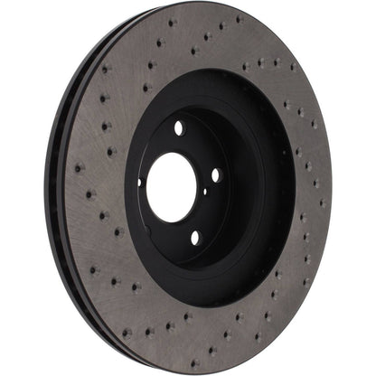 StopTech Sport Cryo Cross Drilled Brake Rotor; Front Left