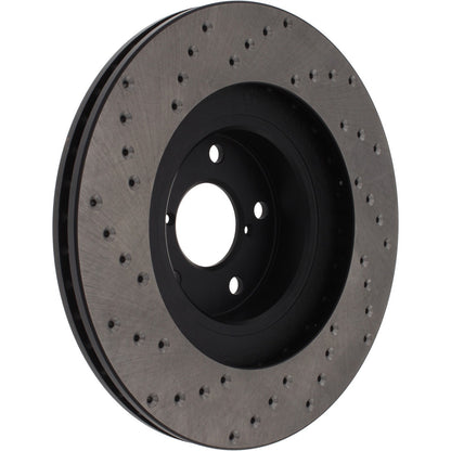 StopTech Sport Cryo Cross Drilled Brake Rotor; Front Left