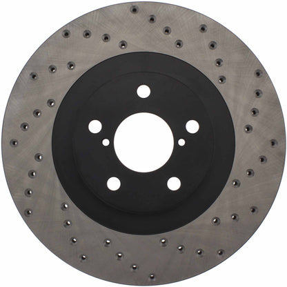 StopTech Sport Cross Drilled Brake Rotor; Front Right