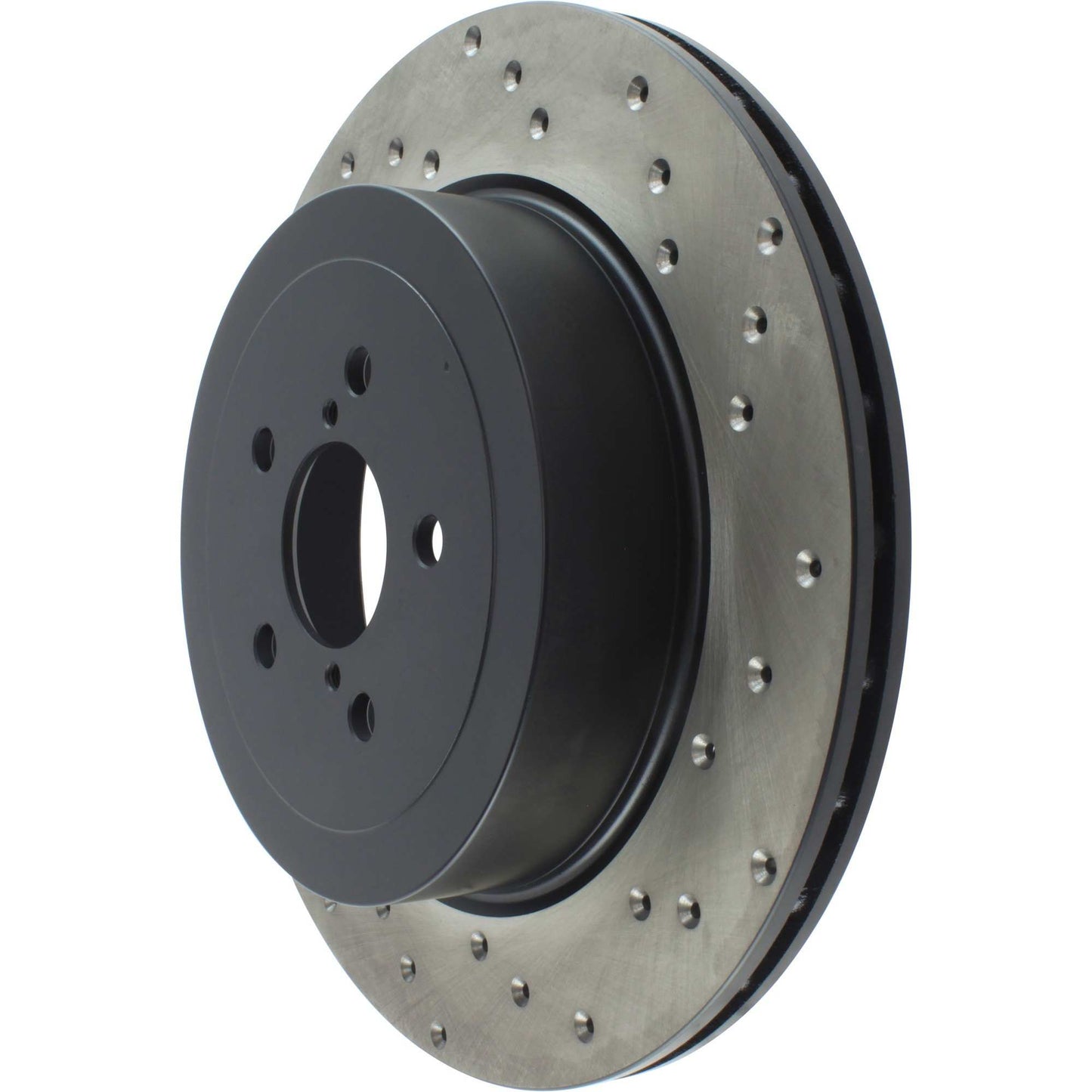 StopTech Sport Cross Drilled Brake Rotor; Rear Left