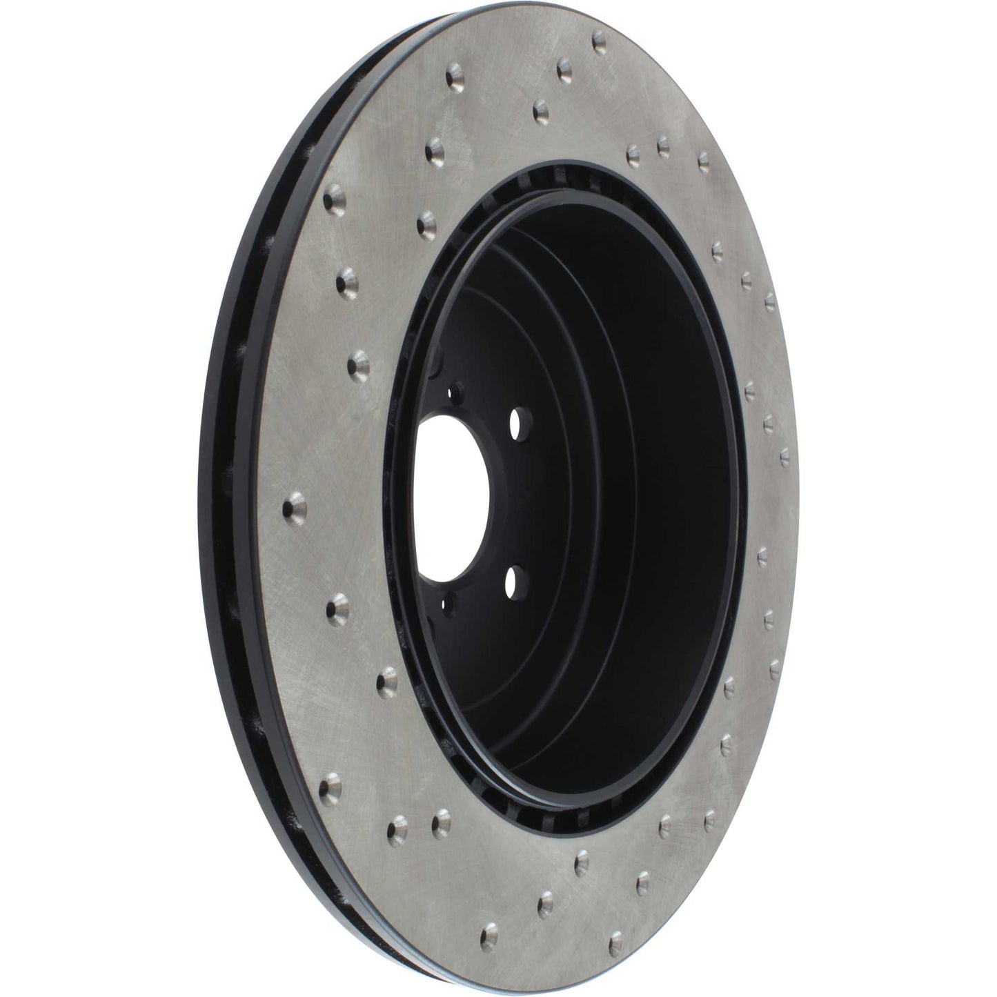 StopTech Sport Cross Drilled Brake Rotor; Rear Left