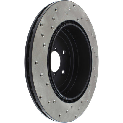 StopTech Sport Cross Drilled Brake Rotor; Rear Left