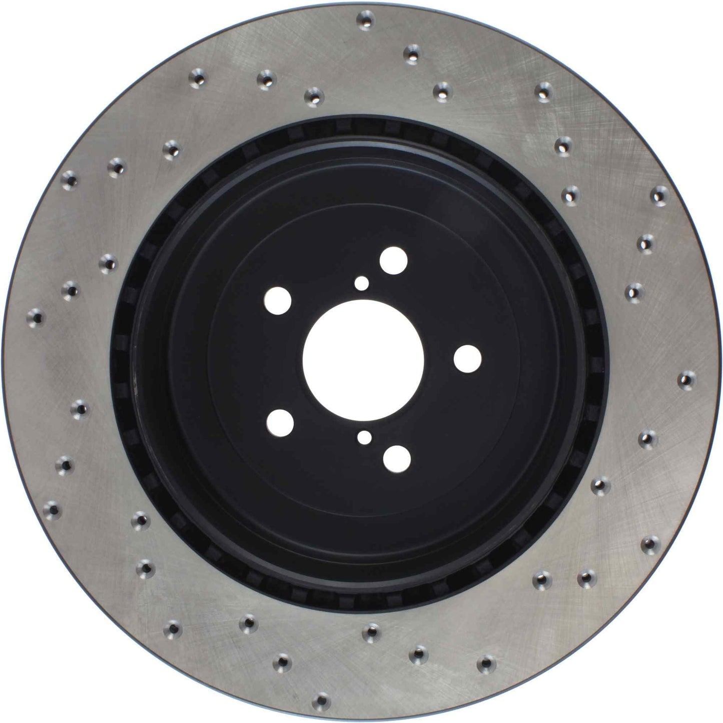 StopTech Sport Cross Drilled Brake Rotor; Rear Right