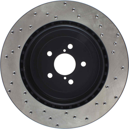 StopTech Sport Cross Drilled Brake Rotor; Rear Right