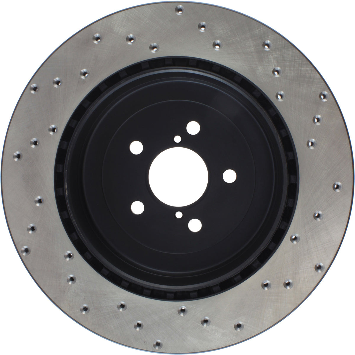 StopTech Sport Cross Drilled Brake Rotor; Rear Right