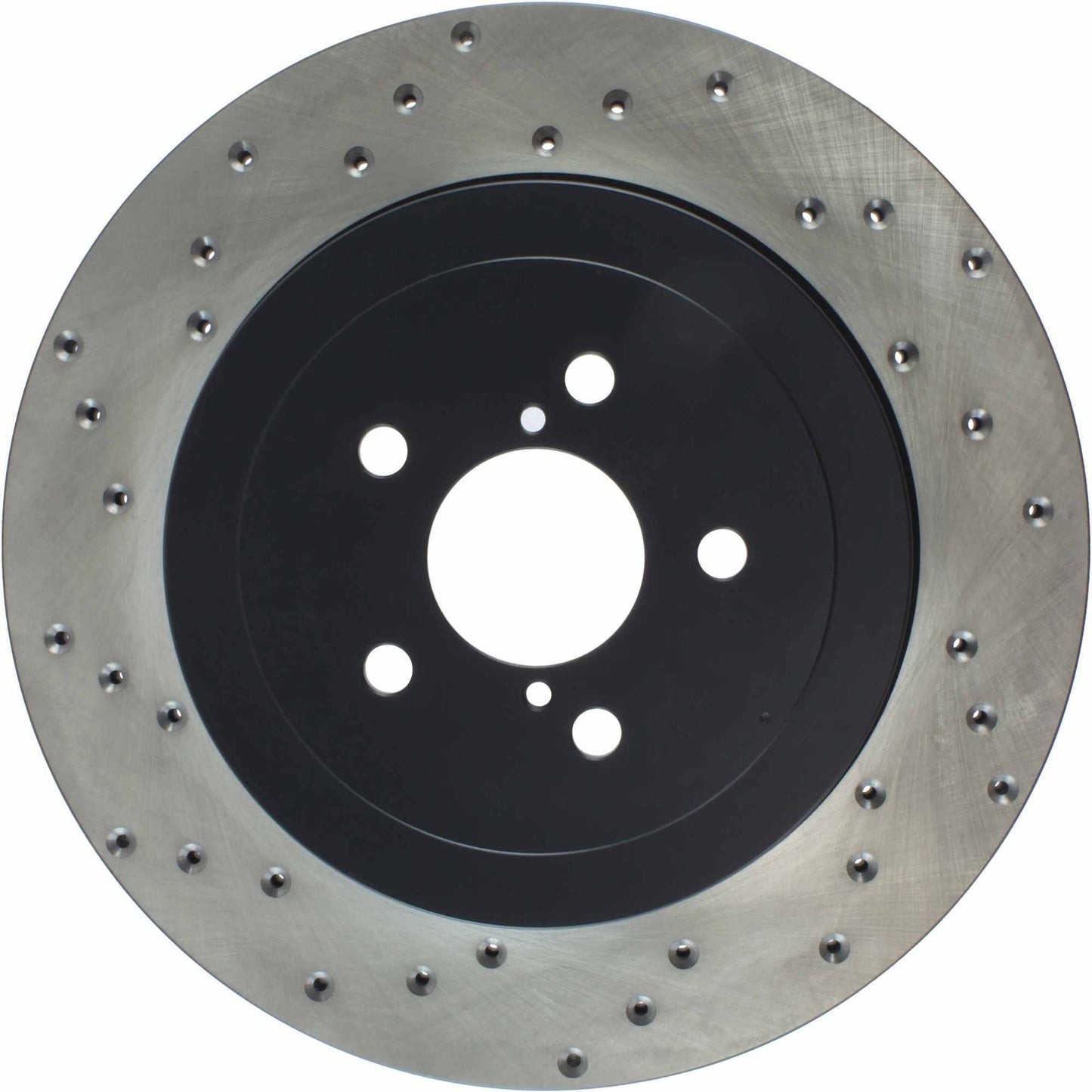 StopTech Sport Cross Drilled Brake Rotor; Rear Right