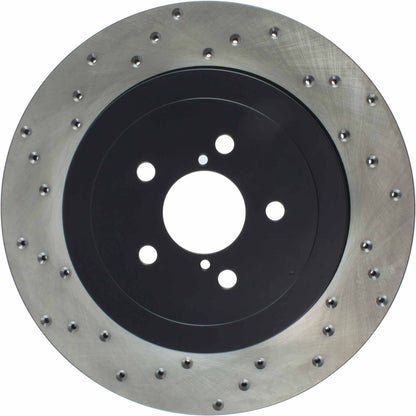 StopTech Sport Cross Drilled Brake Rotor; Rear Right