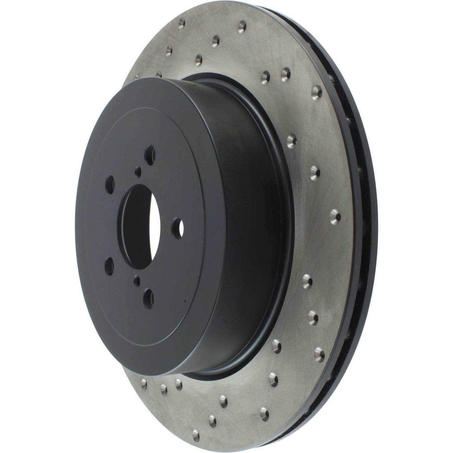 StopTech Sport Cross Drilled Brake Rotor; Rear Right