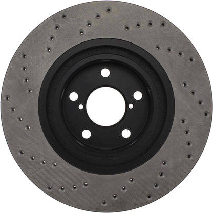 StopTech Sport Cryo Cross Drilled Brake Rotor; Front Left