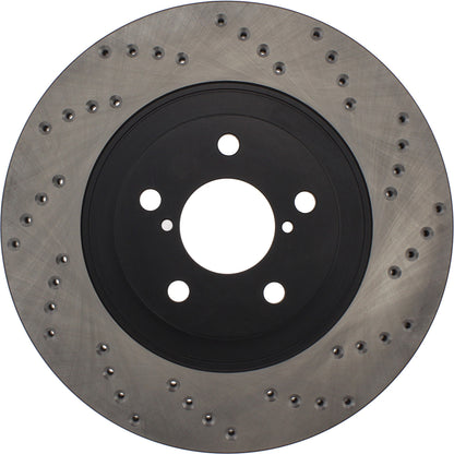 StopTech Sport Cryo Cross Drilled Brake Rotor; Front Left
