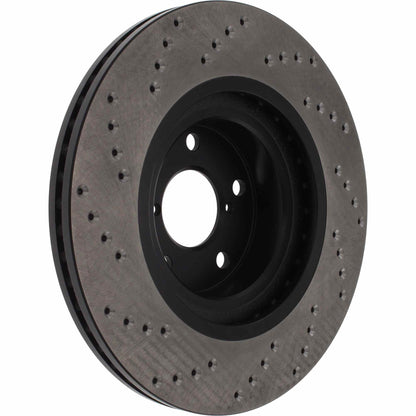 StopTech Sport Cryo Cross Drilled Brake Rotor; Front Left