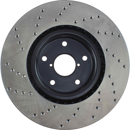 StopTech Sport Cryo Cross Drilled Brake Rotor; Front Left