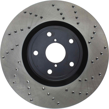 StopTech Sport Cryo Cross Drilled Brake Rotor; Front Left