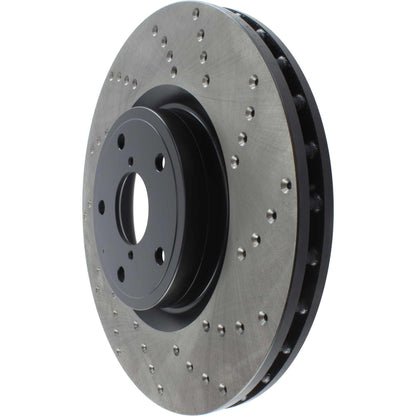 StopTech Sport Cryo Cross Drilled Brake Rotor; Front Left
