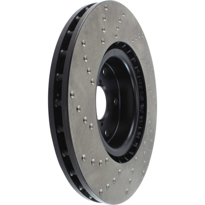 StopTech Sport Cryo Cross Drilled Brake Rotor; Front Left