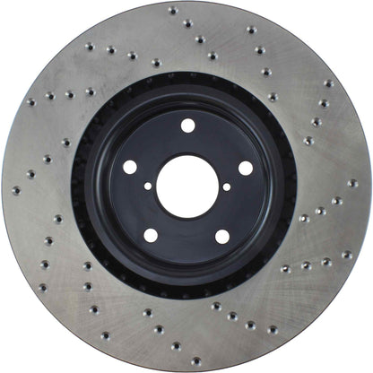 StopTech Sport Cryo Cross Drilled Brake Rotor; Front Right