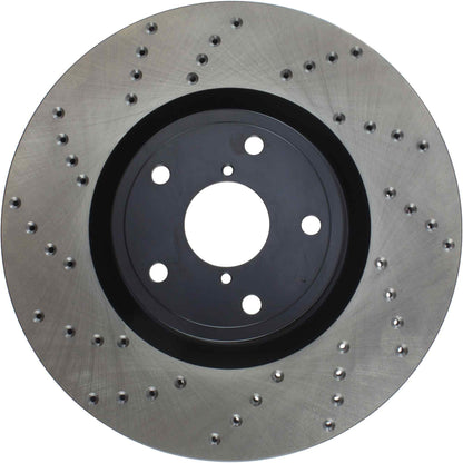 StopTech Sport Cryo Cross Drilled Brake Rotor; Front Right