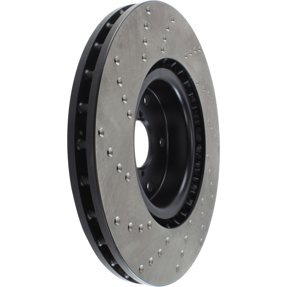 StopTech Sport Cross Drilled Brake Rotor; Front Left