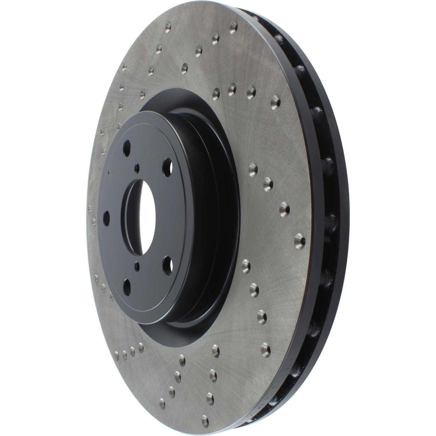 StopTech Sport Cross Drilled Brake Rotor; Front Right