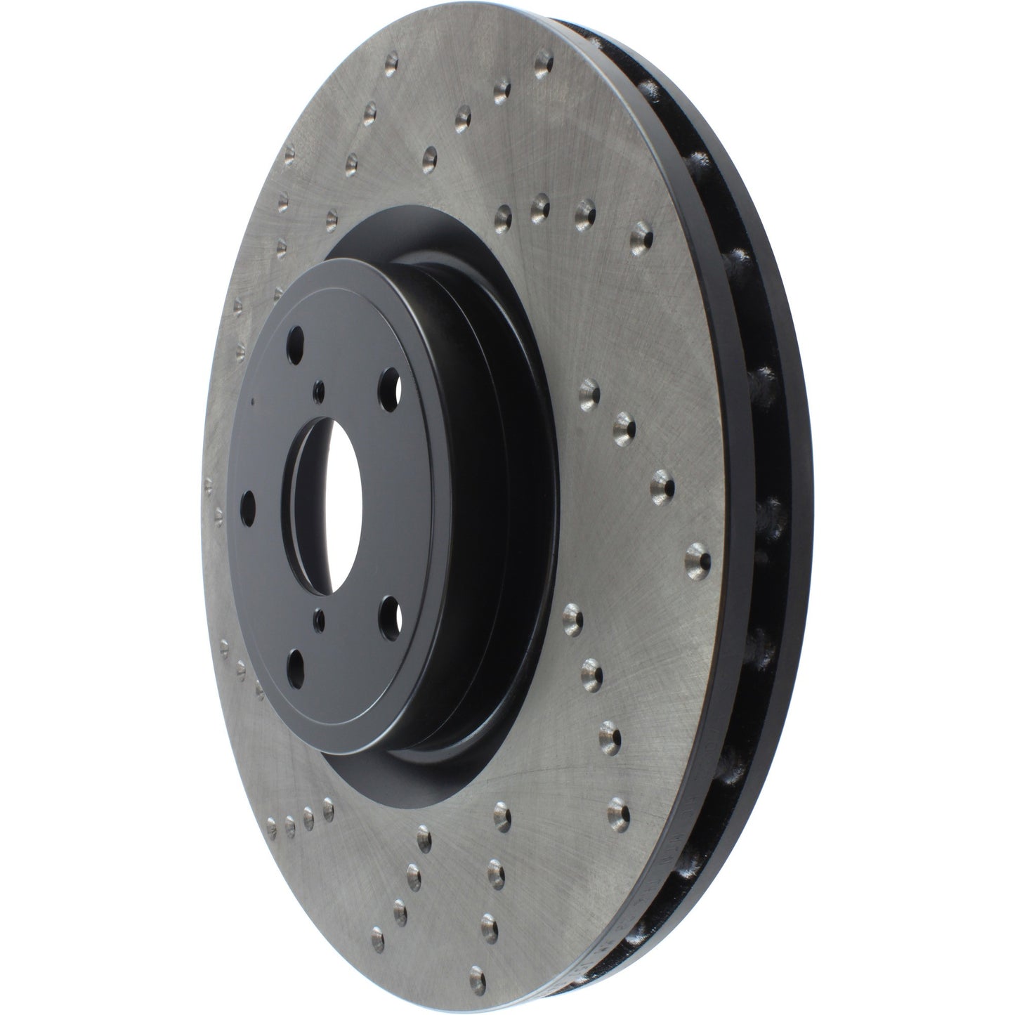 StopTech Sport Cross Drilled Brake Rotor; Front Right