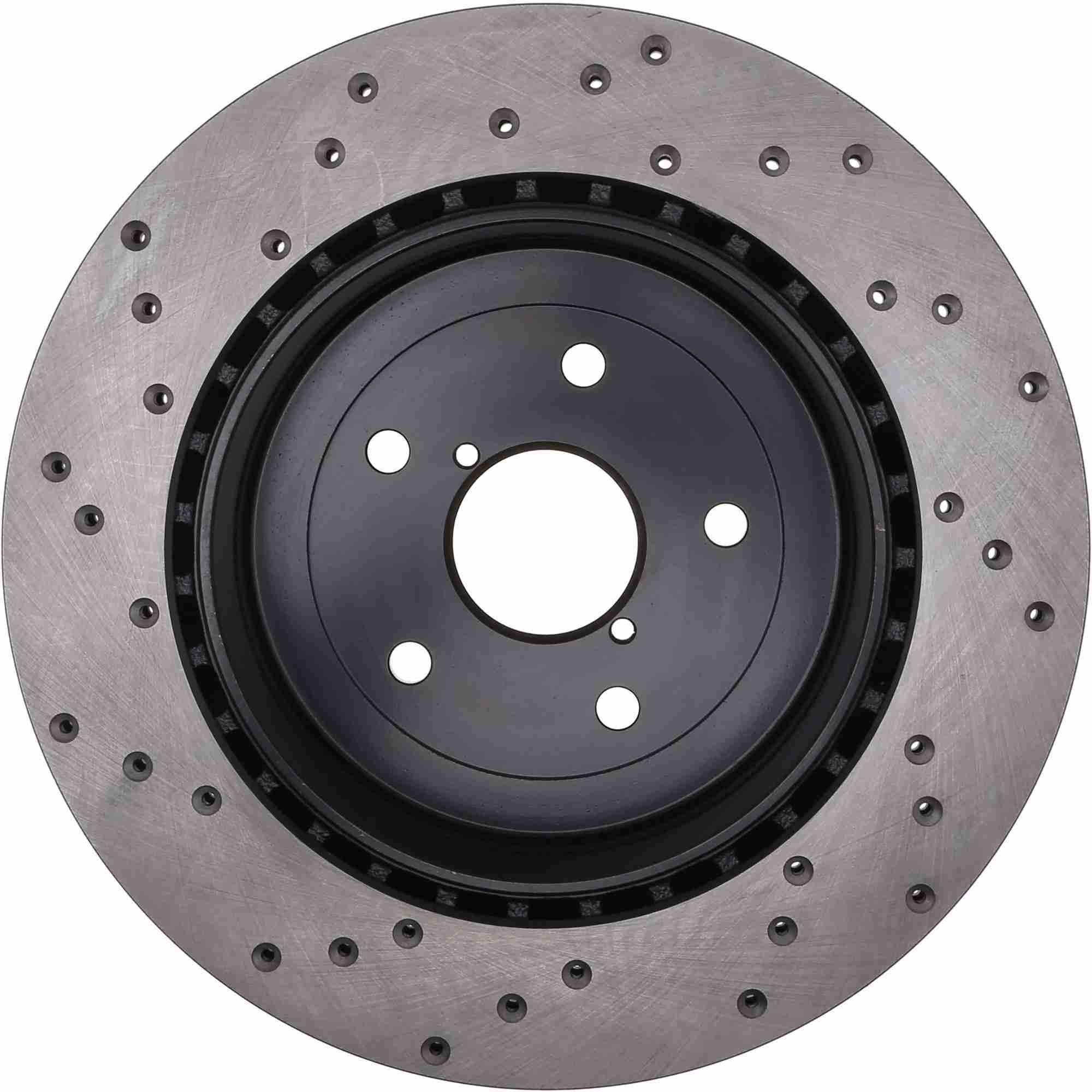 StopTech Sport Cryo Cross Drilled Brake Rotor; Rear Left