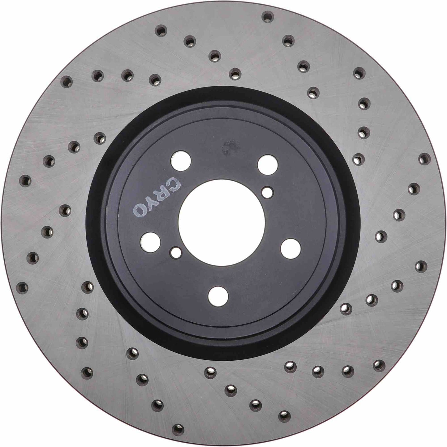 StopTech Sport Cryo Cross Drilled Brake Rotor; Front Left