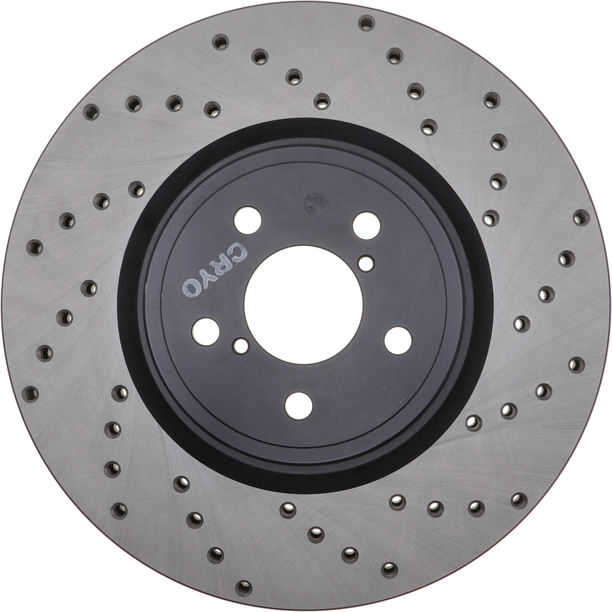 StopTech Sport Cryo Cross Drilled Brake Rotor; Front Left