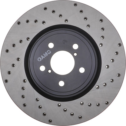 StopTech Sport Cryo Cross Drilled Brake Rotor; Front Left