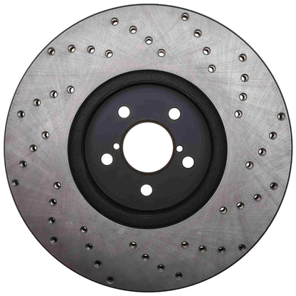 StopTech Sport Cryo Cross Drilled Brake Rotor; Front Right