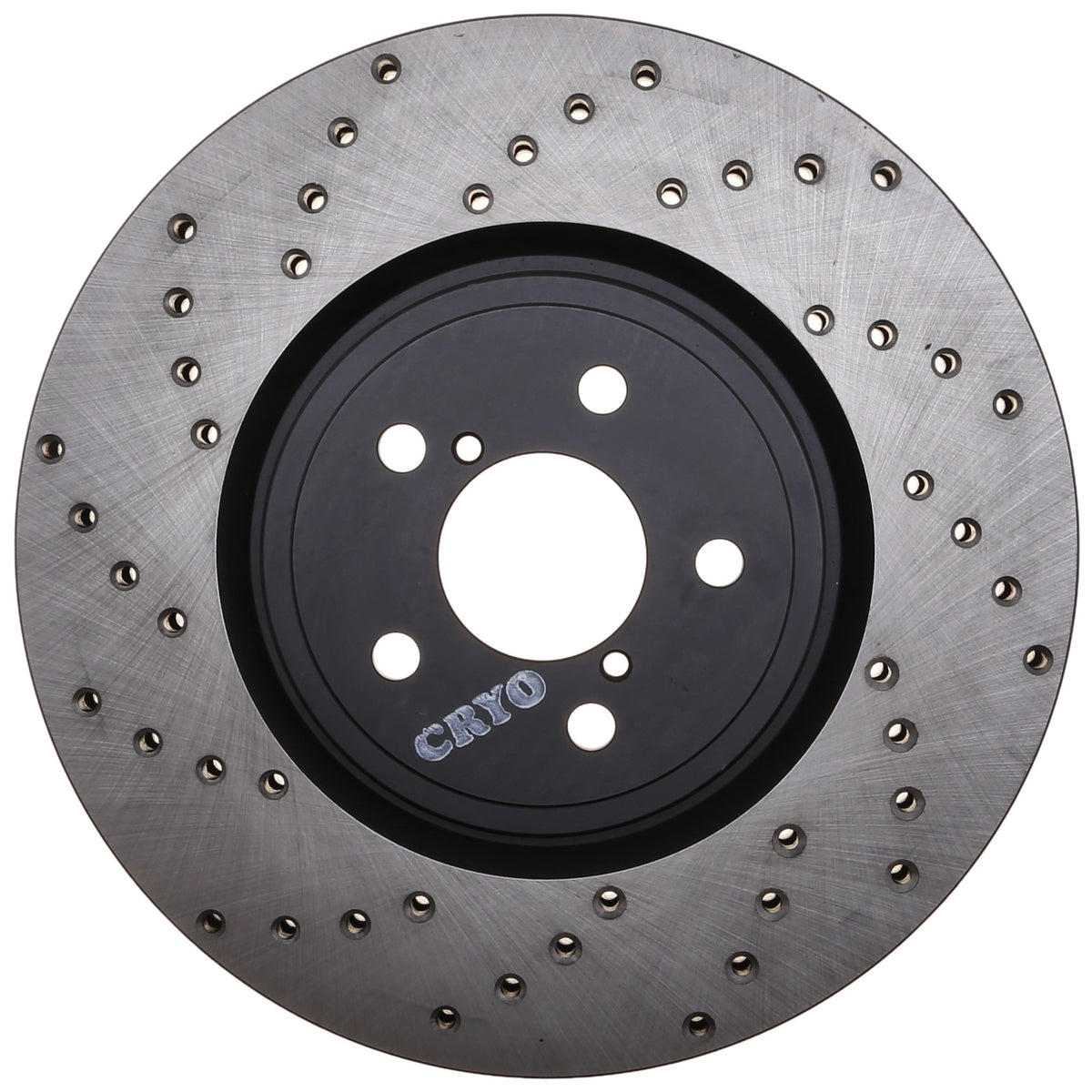 StopTech Sport Cryo Cross Drilled Brake Rotor; Front Right