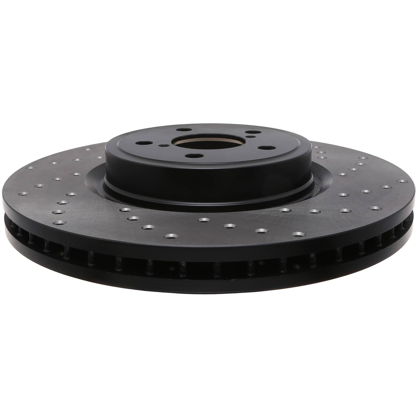 StopTech Sport Cross Drilled Brake Rotor; Front Left