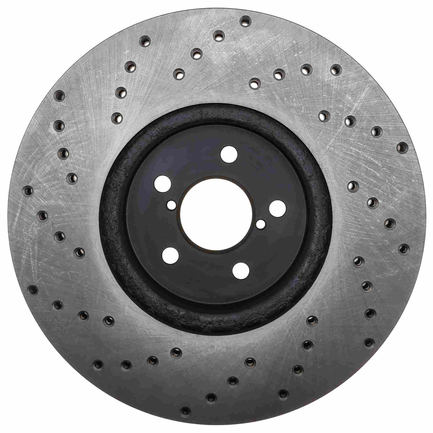StopTech Sport Cross Drilled Brake Rotor; Front Left