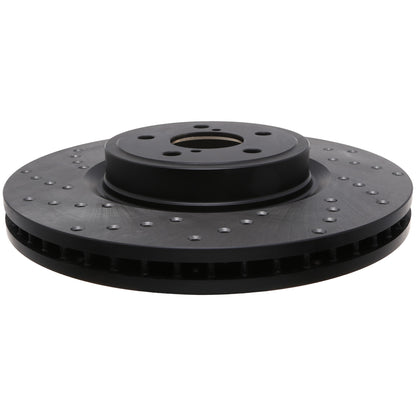 StopTech Sport Cross Drilled Brake Rotor; Front Right