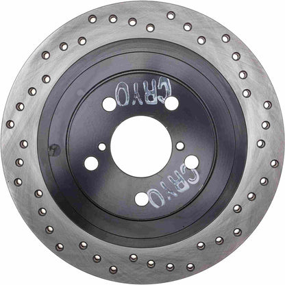 StopTech Sport Cryo Cross Drilled Brake Rotor; Rear Left
