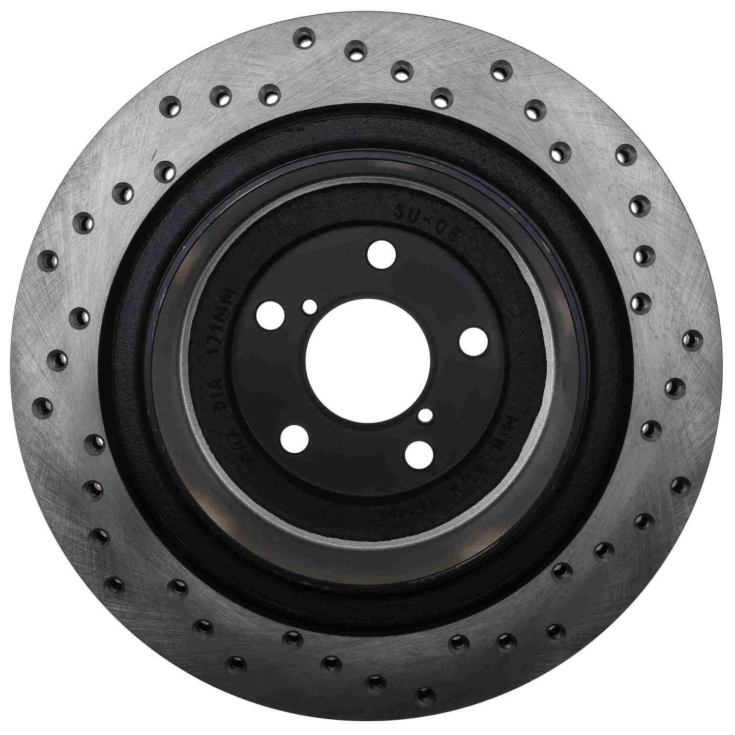 StopTech Sport Cryo Cross Drilled Brake Rotor; Rear Right