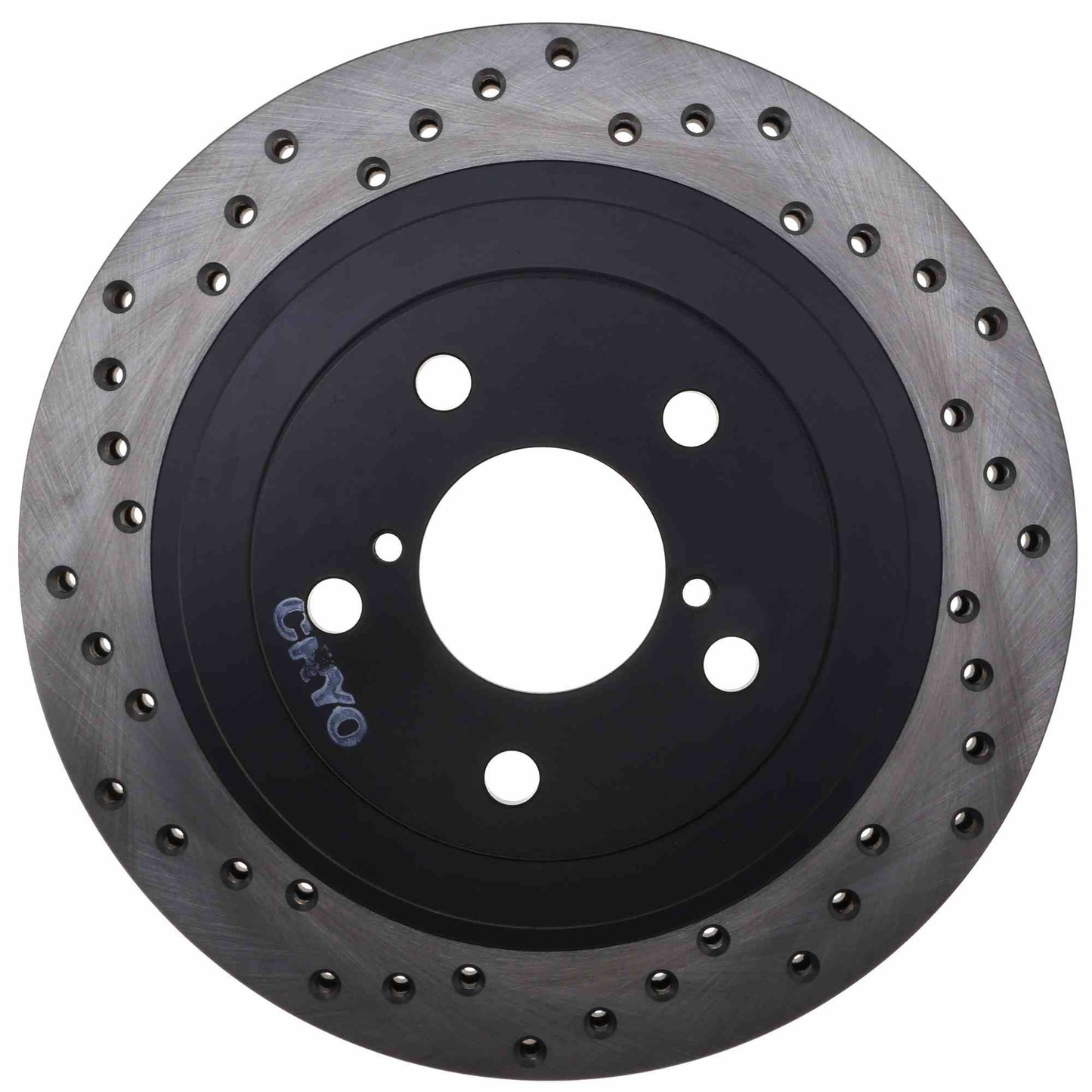 StopTech Sport Cryo Cross Drilled Brake Rotor; Rear Right