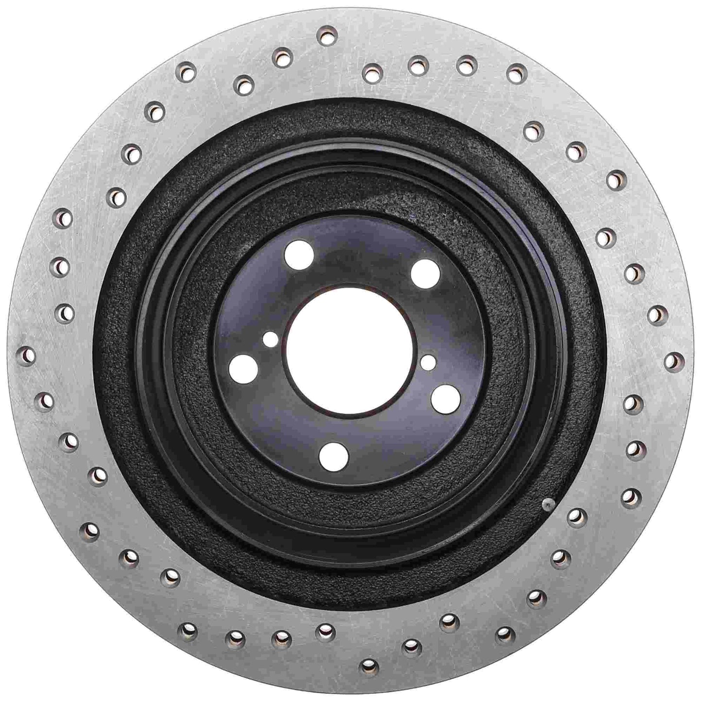 StopTech Sport Cross Drilled Brake Rotor; Rear Left