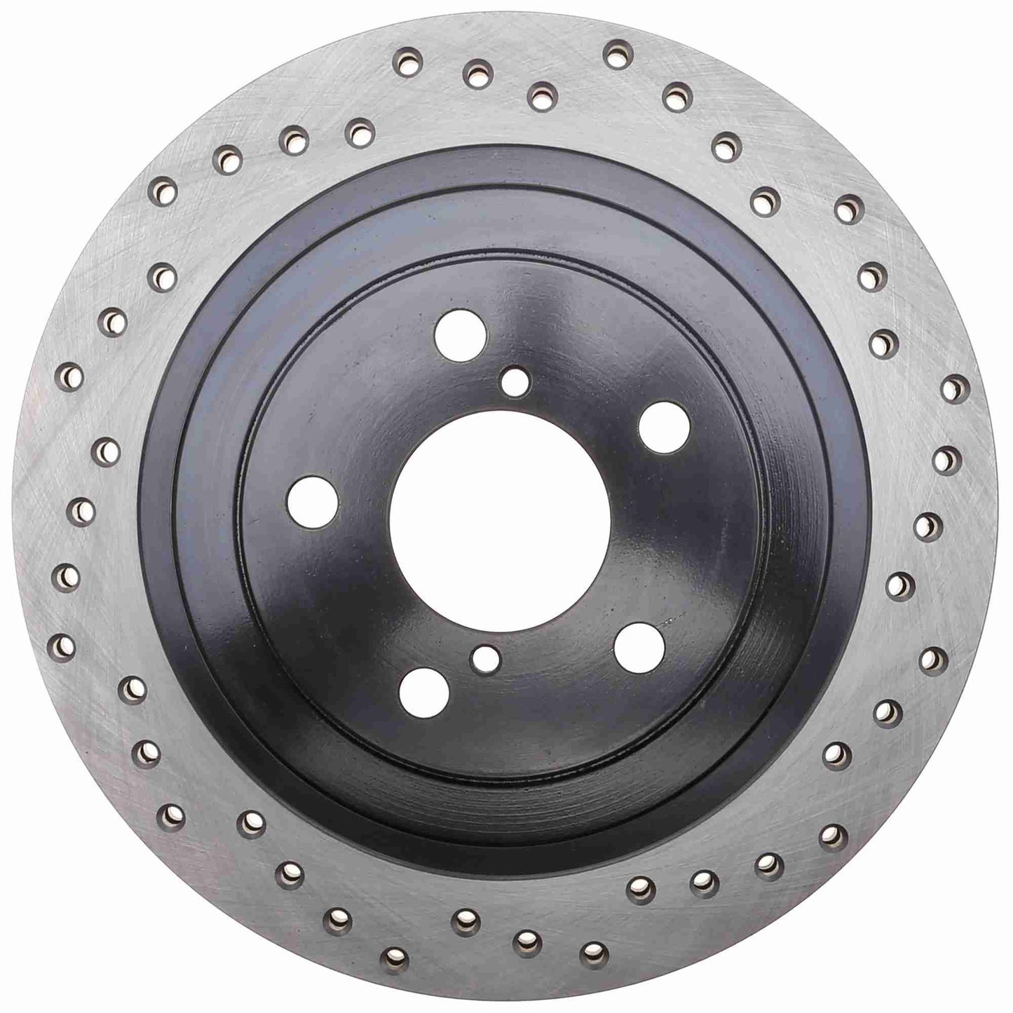 StopTech Sport Cross Drilled Brake Rotor; Rear Left