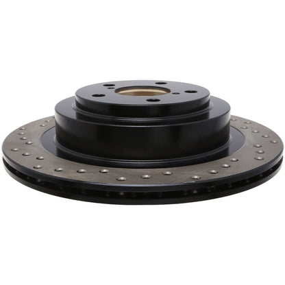 StopTech Sport Cross Drilled Brake Rotor; Rear Right