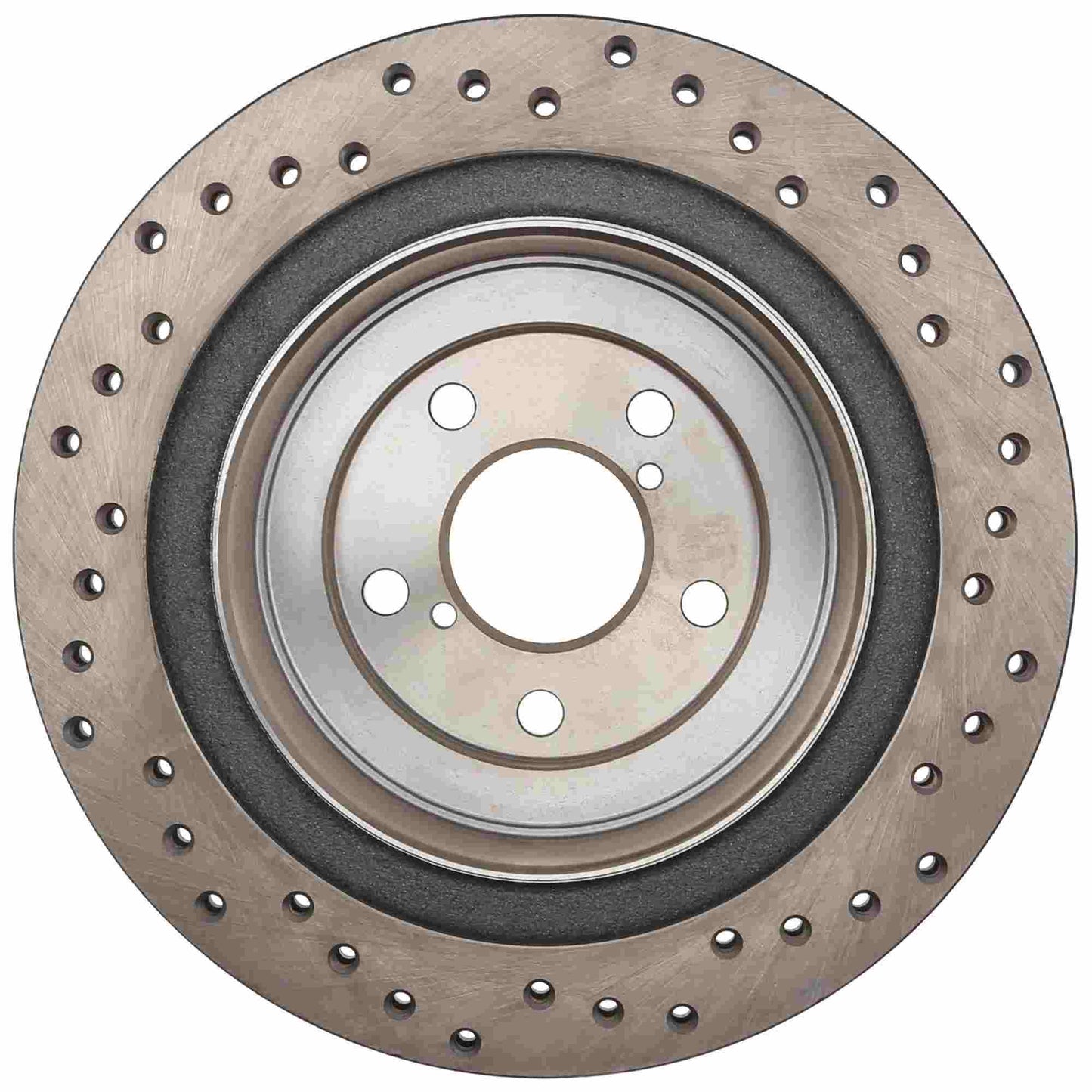 StopTech Sport Cross Drilled Brake Rotor; Rear Right