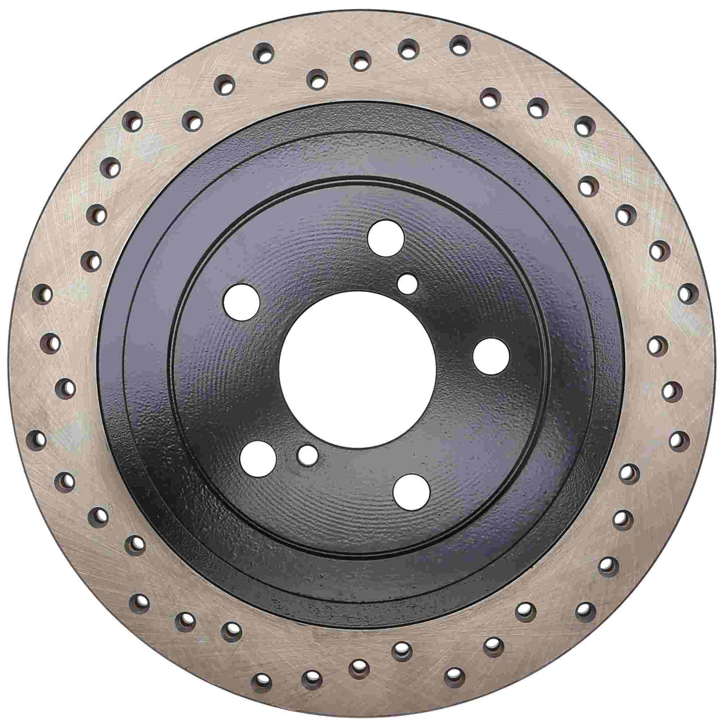 StopTech Sport Cross Drilled Brake Rotor; Rear Right