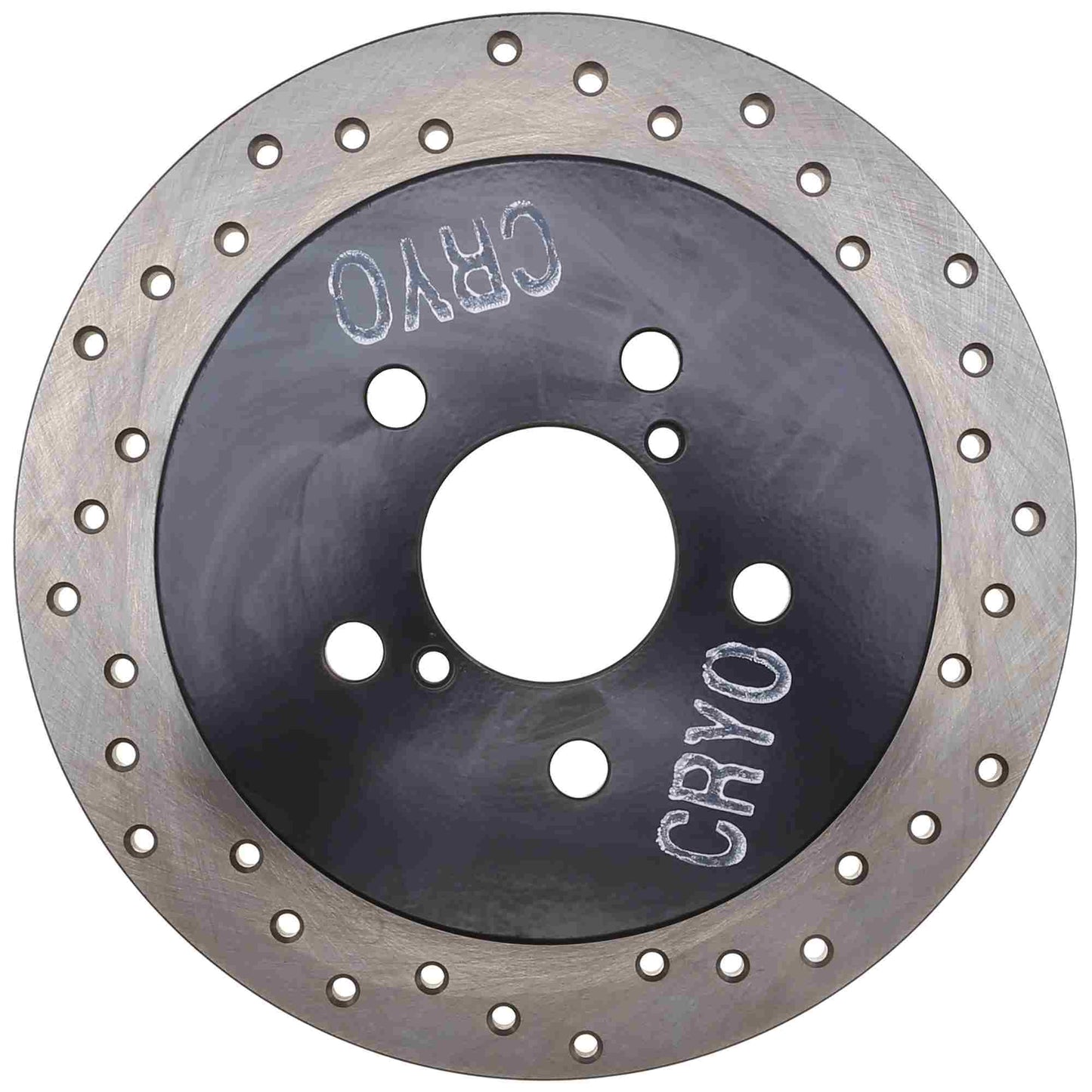 StopTech Sport Cryo Cross Drilled Brake Rotor; Rear Right