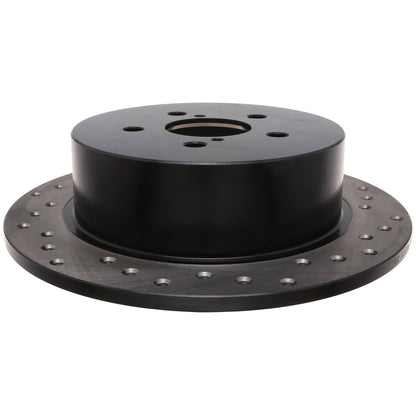 StopTech Sport Cross Drilled Brake Rotor; Rear Left